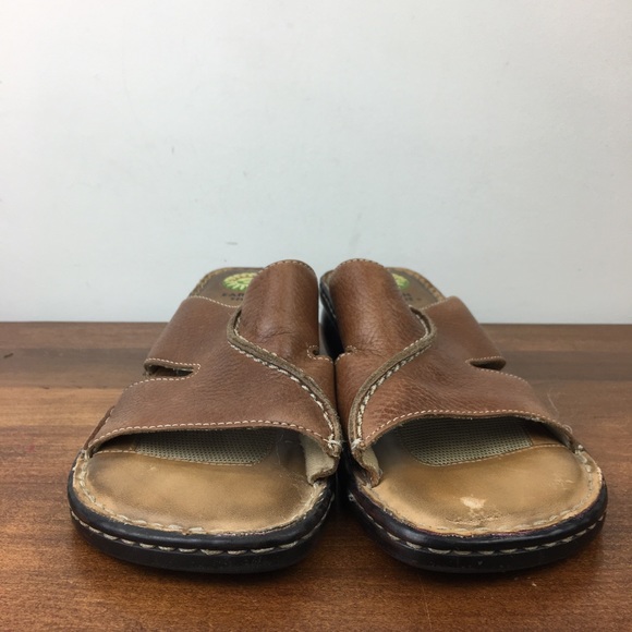 Earth Spirit Shoes Women’s Size 8 Gelron 2000 Hope Brown Leather Slide Sandals. - Picture 4 of 12